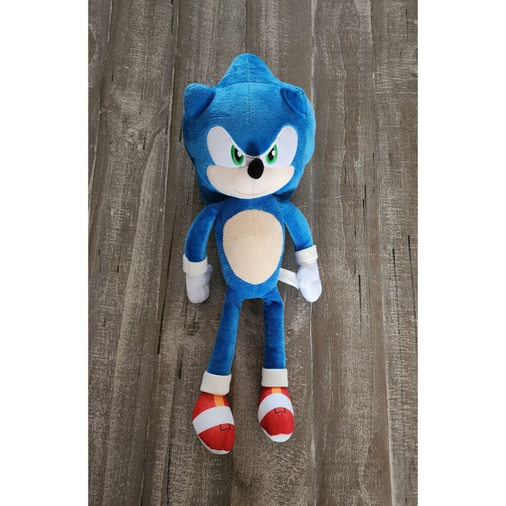 Sonic The Hedgehog‎ 2 Movie Plush Toy 14" Blue Stuffed Animal By Toy Factory